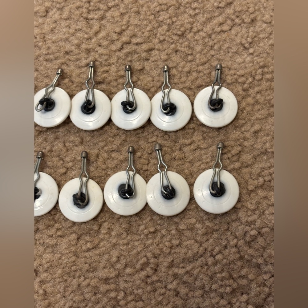 White Vintage Anchor Button With Shank Acrylic Lot Of 14 - Picture 12 of 12
